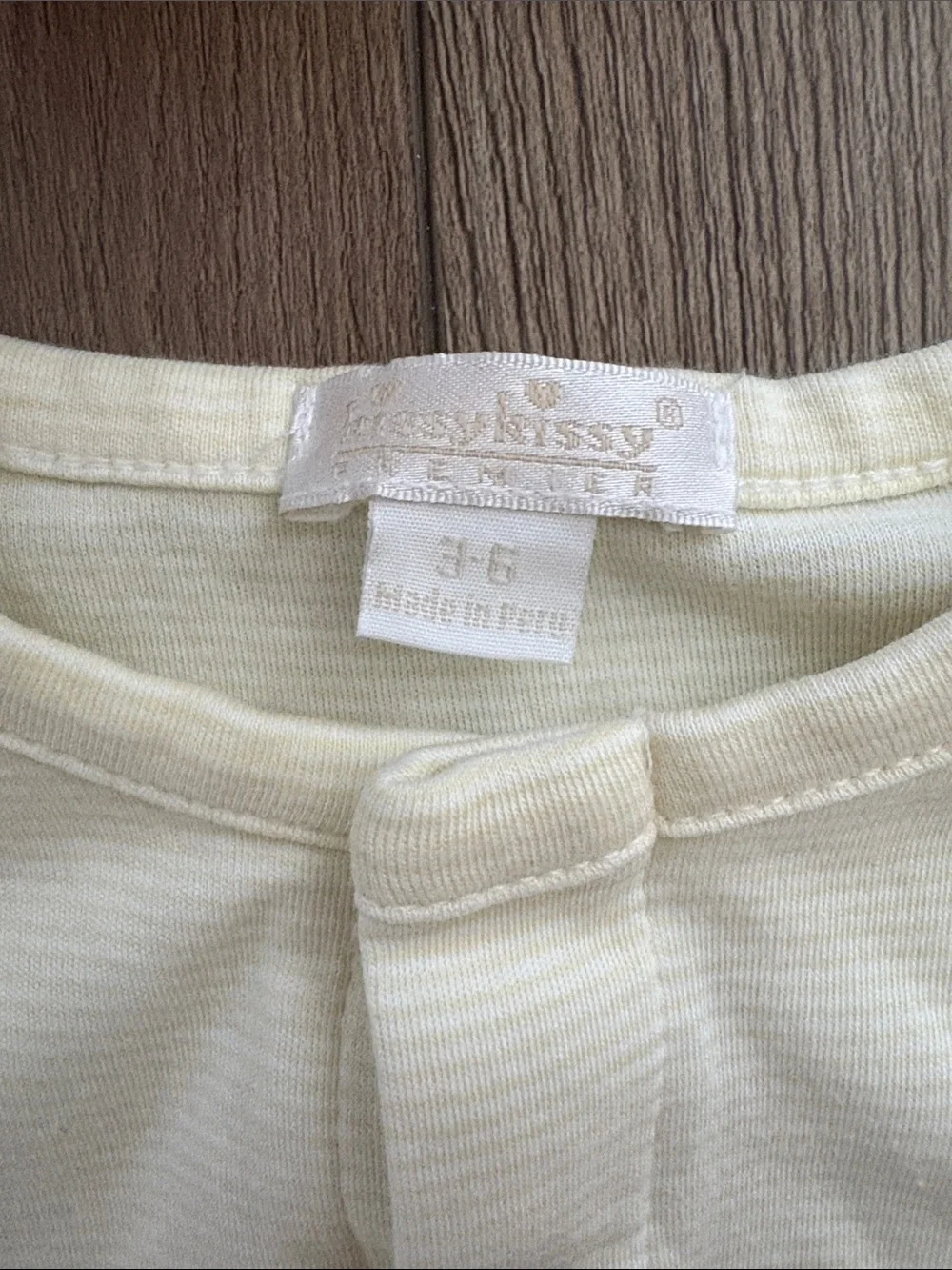 Yellow and white striped Footed Baby One-Piece with Embroidered Duck
